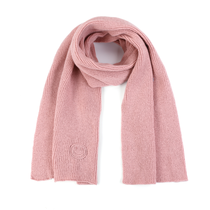 Smiley sjaal roze