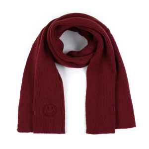 Smiley sjaal rood