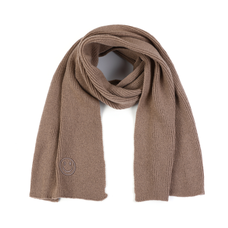 Smiley sjaal khaki