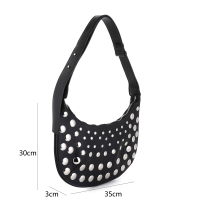 Studs tas kleur zwart