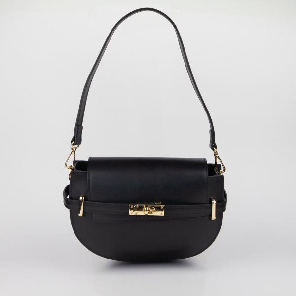 Shirley leather bag, black