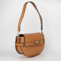 Shirley leren tas kleur licht bruin