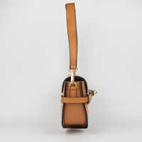 Shirley leren tas kleur licht bruin