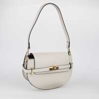 Shirley leren tas kleur beige