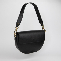 Glamorous leren dames tas zwart