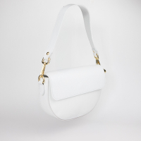 Glamorous leren dames tas wit