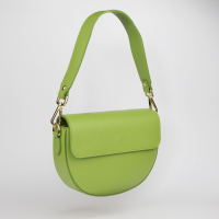 Glamorous leren dames tas licht groen