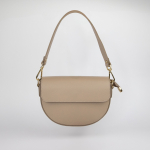 Glamorous leren dames tas taupe
