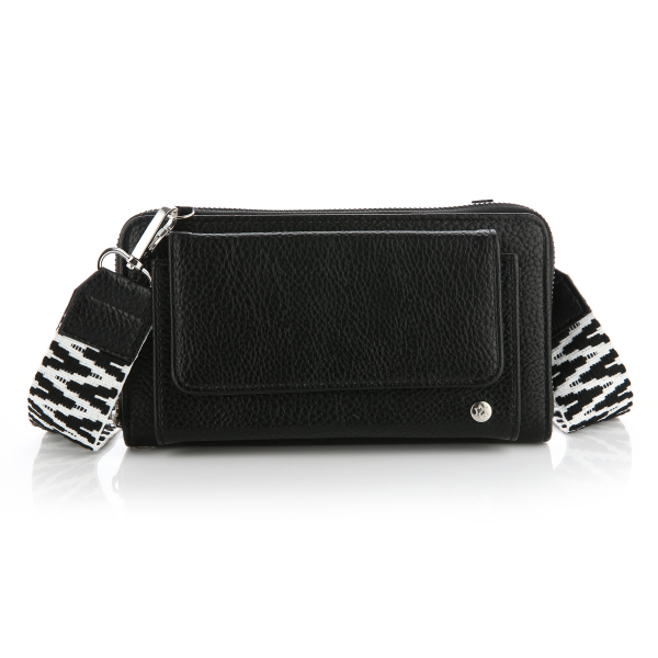 Portemonee met luxe band kleur zwart