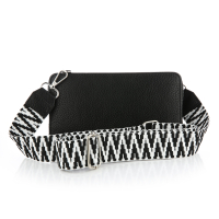 Portemonee met luxe band kleur zwart