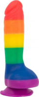 Addiction Justin Rainbow Silicone Dildo 19 cm