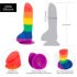 Addiction Justin Rainbow Siliconen Dildo 19 cm