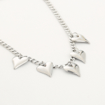 Hartjes ketting met fijne schakel ketting