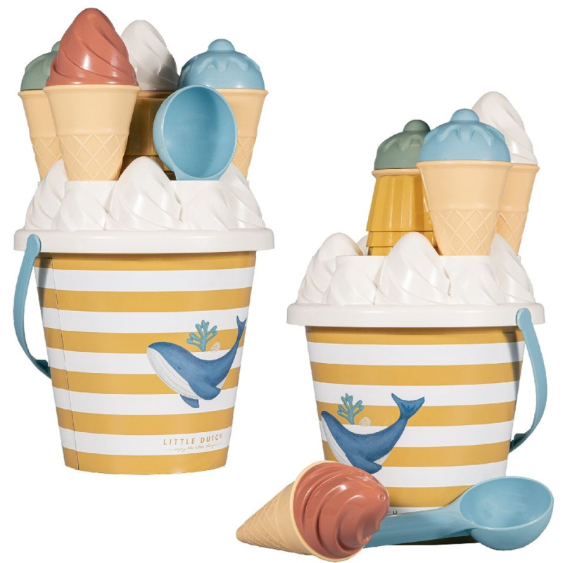 Little Dutch Ocean World IJsjes Emmerset – 14-delig Blauw
