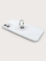 Transparante RingHouder In De Vorm Beer Kleur Zilver