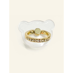 Transparante RingHouder In De Vorm Beer Kleur Goud