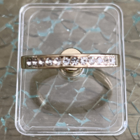 Transparante RingHouder Met Textuur Kleur Ring Goud