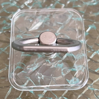Phone ring holder with texture Ring Silver
