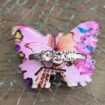 RingHouder In De Vorm Vlinder Kleur Ring Zilver