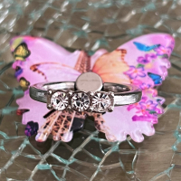 Ring Holder In The Shape Butterfly Color Ring Silver